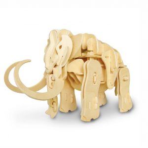 Mamut 3D articulado de madera