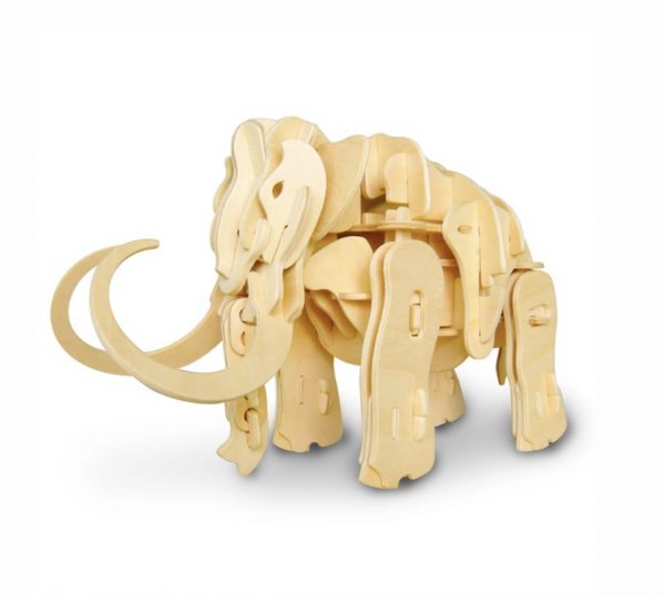 Mamut 3D articulado de madera