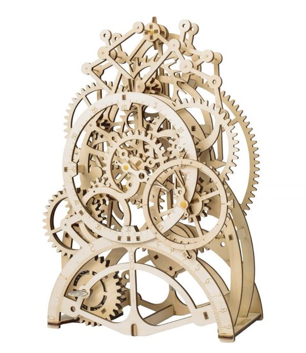 Maqueta de madera reloj
