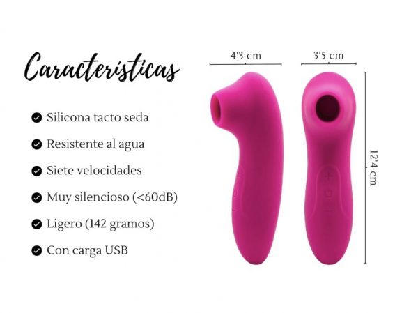 Succionador de clitoris rosa de silicona - Imagen 3
