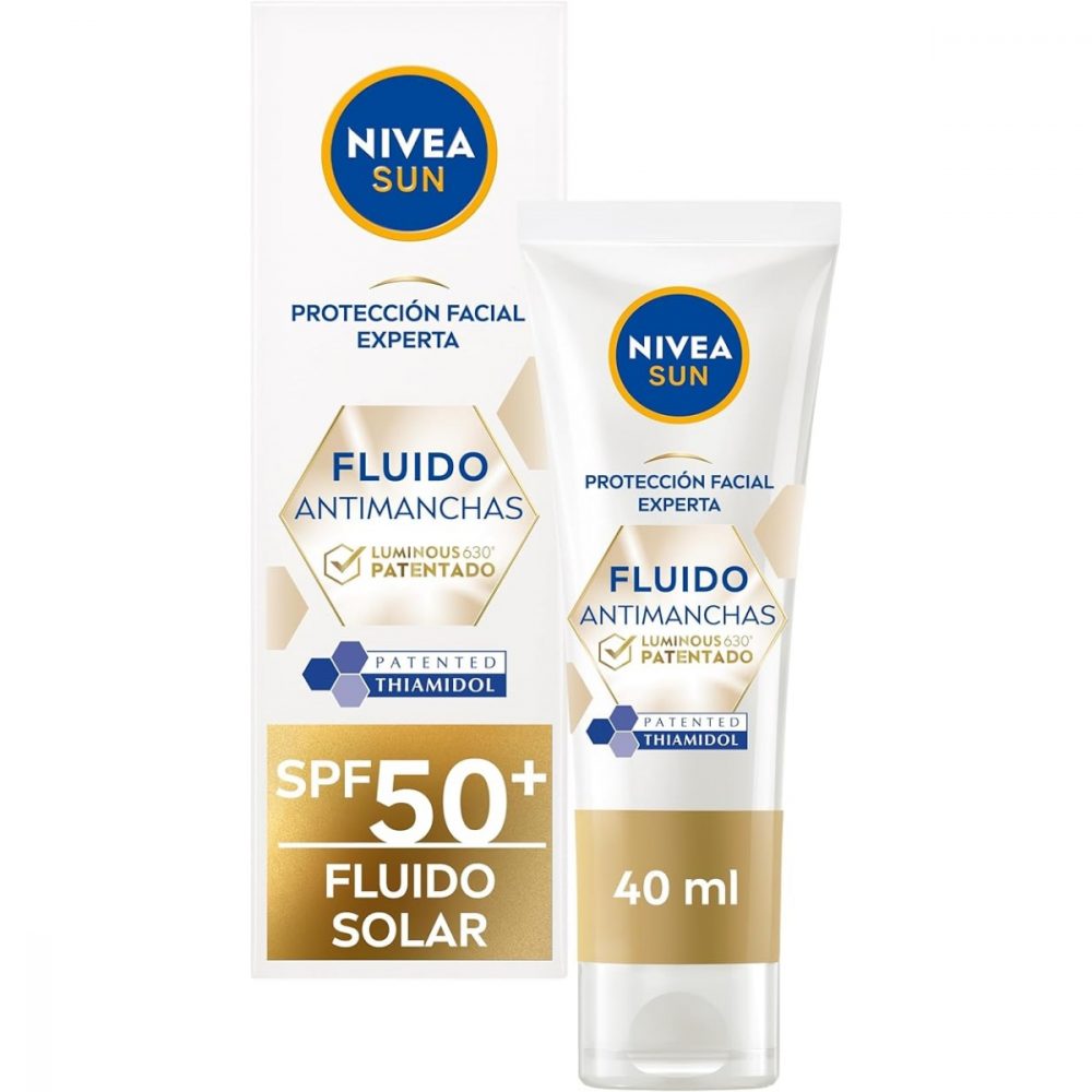 NIVEA SUN Luminous630 - Fluido Facial Solar 50+ Antimanchas - Protección UVA/UVB 40 ml