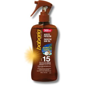 Babaria Aceite Protector SPF15 Acelerador Bronceado | 300 ml