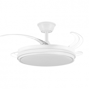 Ventilador Techo ABRILA Tempano Aspas Retráctiles 3 Tonos de Luz