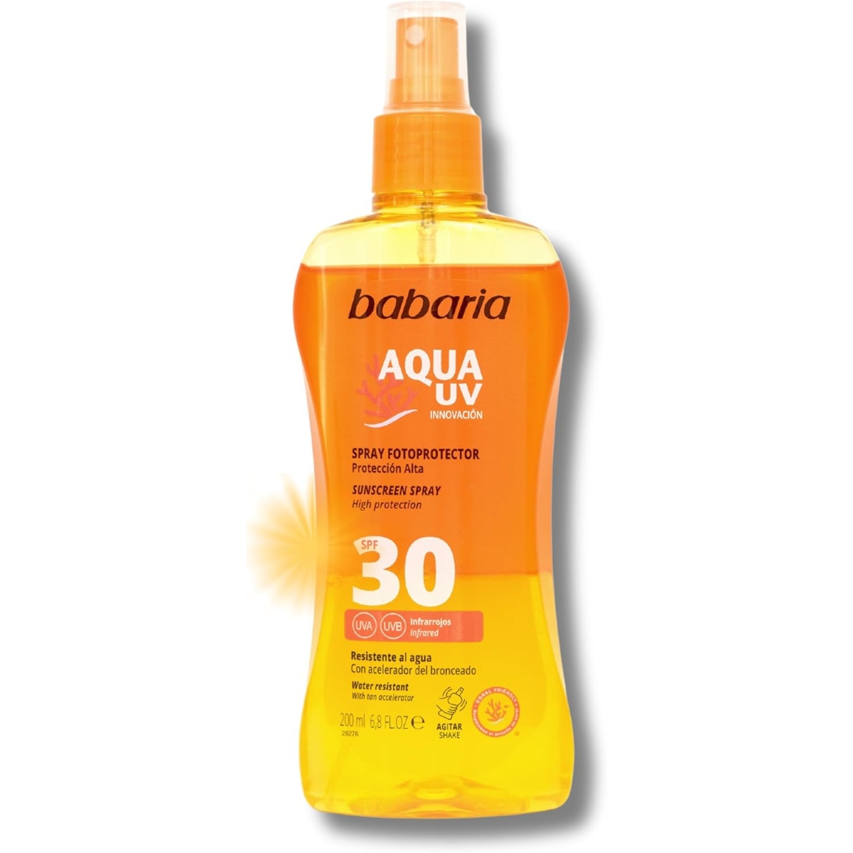 Babaria Aceite Solar SPF30 o SPF50 Spray Fotoprotector | 200ml