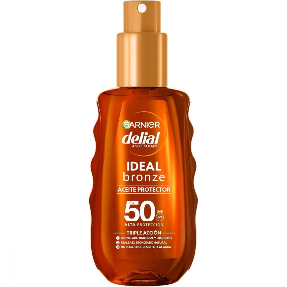 Garnier Delial Aceite Ideal Bronze SPF20, SPF30, SPF50 | 150 ml