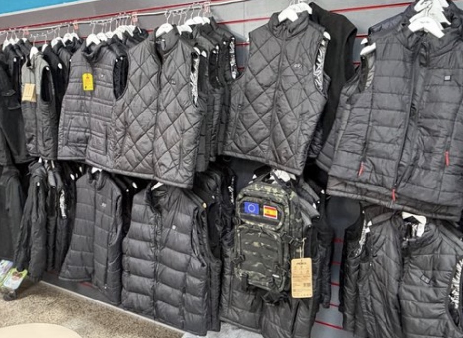 Chaleco calefactable con batería